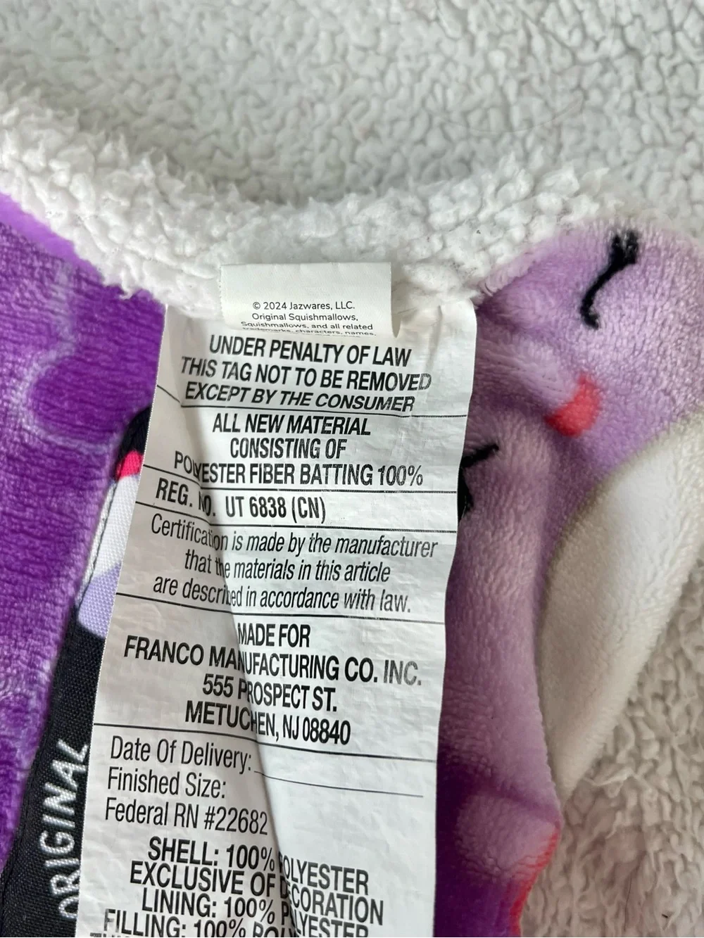 Squishmallows Beula Hooded Throw
